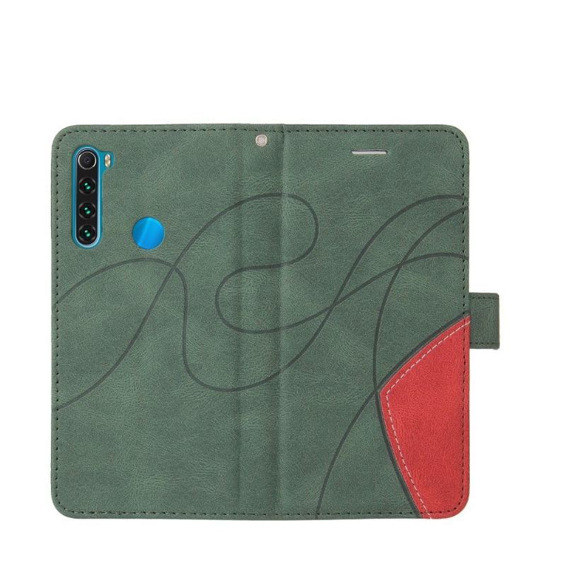 Etui Folio do Xiaomi Redmi Note 8 2021 Classic Bicolor Artystyczny