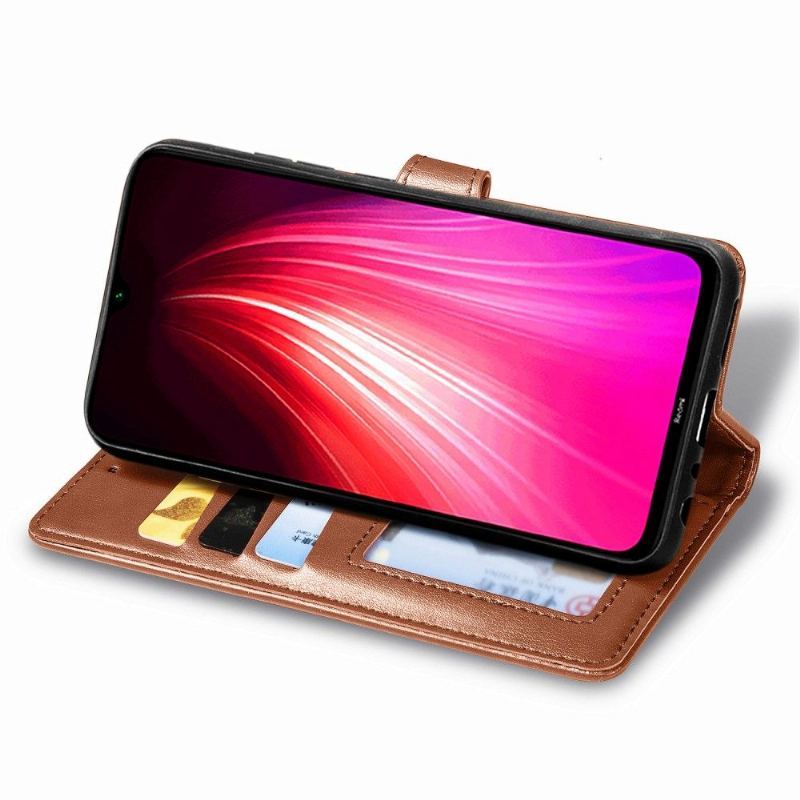 Etui Folio do Xiaomi Redmi Note 8 2021 Classic Indila Etui Na Karty Ze Sztucznej Skóry