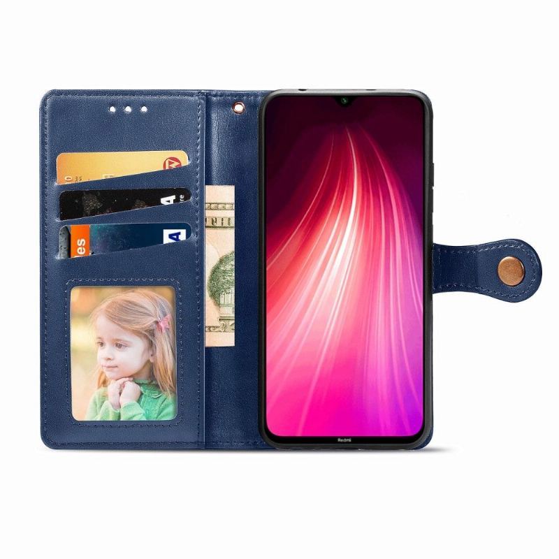 Etui Folio do Xiaomi Redmi Note 8 2021 Classic Indila Etui Na Karty Ze Sztucznej Skóry