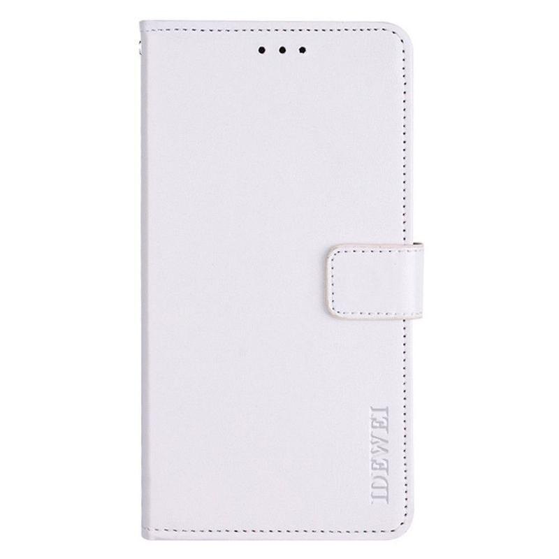 Etui Folio do Xiaomi Redmi Note 8 2021 Classic Skórzany Futerał Idewei Folio Efekt Skóry