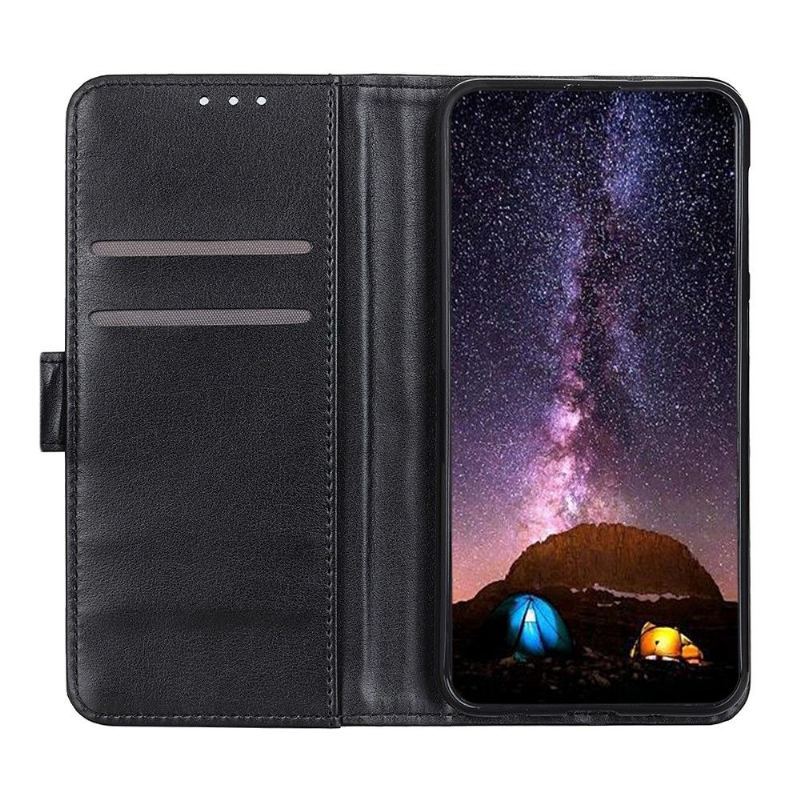 Etui Folio do Xiaomi Redmi Note 8 2021 Classic Skórzany Futerał Klapa Ze Sztucznej Skóry Z Nitem