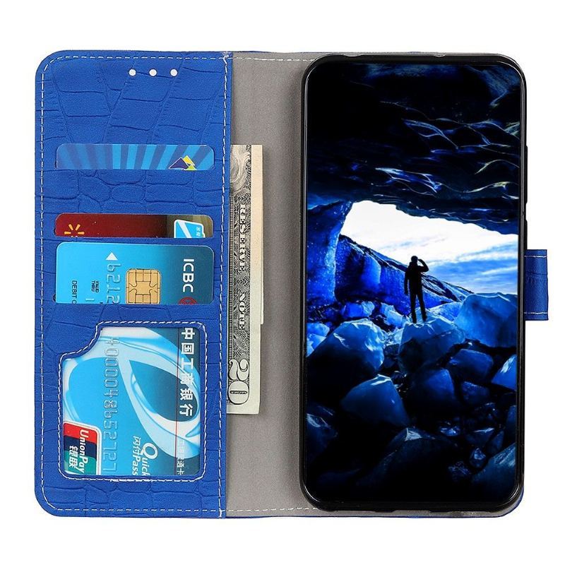 Etui Folio do Xiaomi Redmi Note 8 2021 Imitacja Skóry Krokodyla