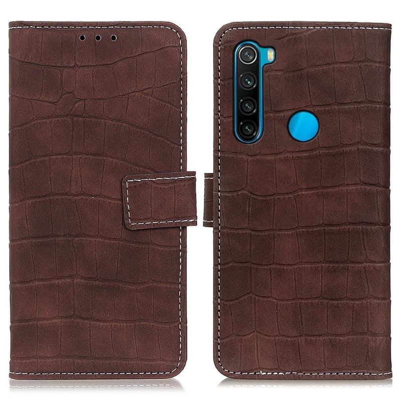 Etui Folio do Xiaomi Redmi Note 8 2021 Imitacja Skóry Krokodyla