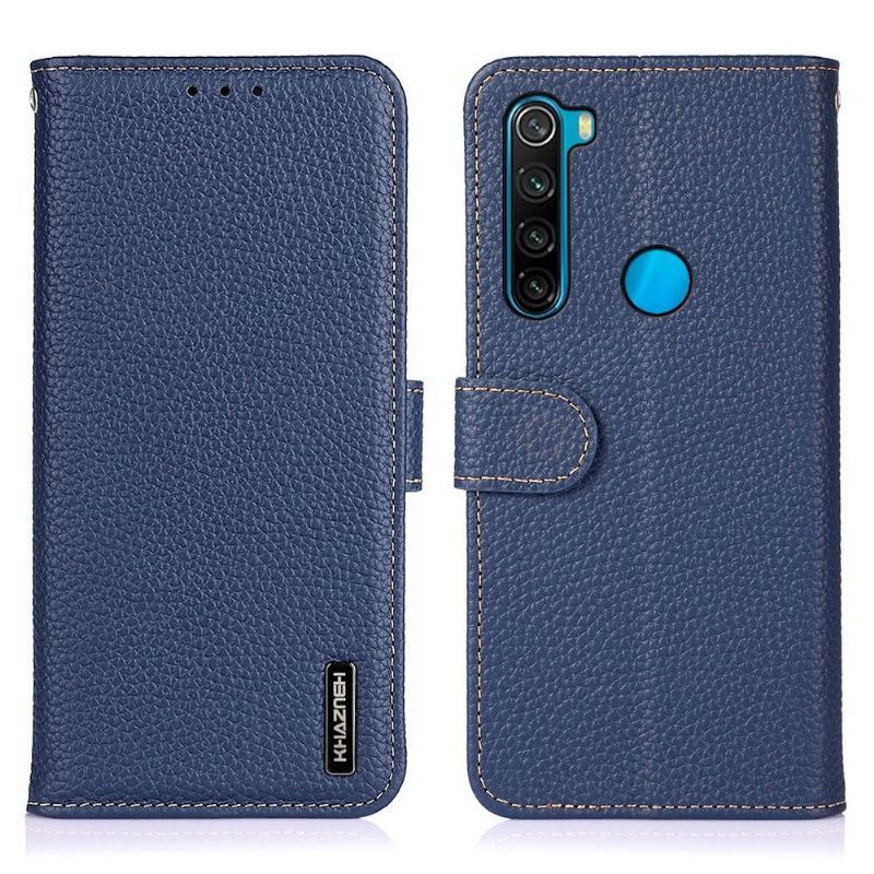 Etui Folio do Xiaomi Redmi Note 8 2021 Khazneh Skóra Ziarnista