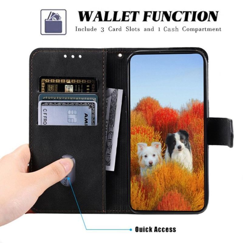 Etui Folio do Xiaomi Redmi Note 8 2021 Obrzeża Retro Uczucie 004