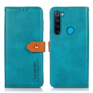 Obudowa Etui Na Telefon do Xiaomi Redmi Note 8 2021 Khazneh Bicolor Sztuczna Skóra