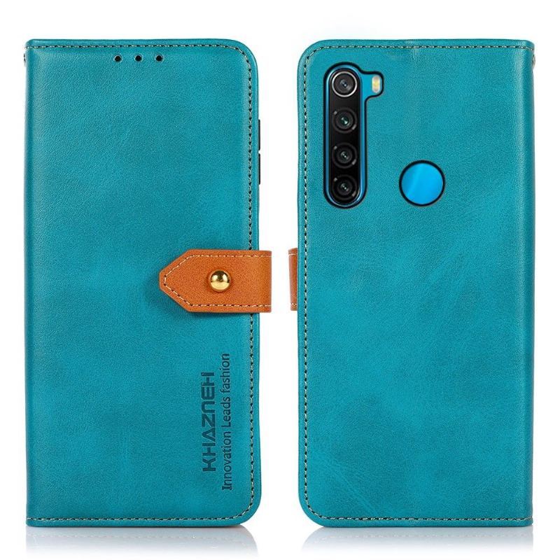 Obudowa Etui Na Telefon do Xiaomi Redmi Note 8 2021 Khazneh Bicolor Sztuczna Skóra