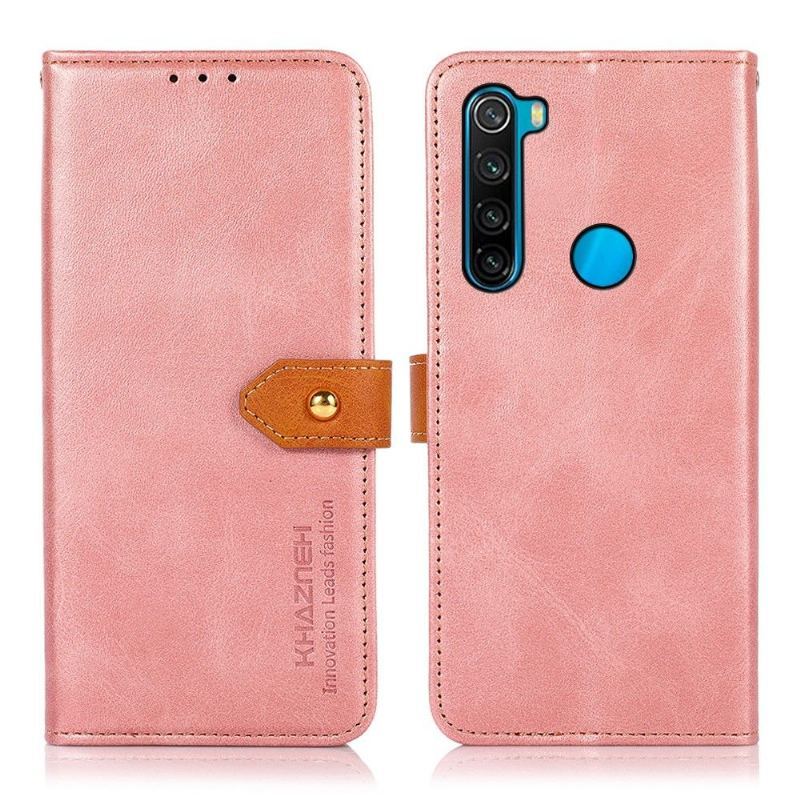 Obudowa Etui Na Telefon do Xiaomi Redmi Note 8 2021 Khazneh Bicolor Sztuczna Skóra