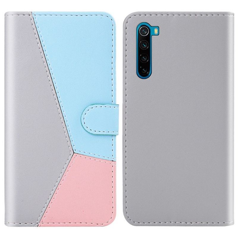 Obudowa Etui Na Telefon do Xiaomi Redmi Note 8 2021 Tricolor Sztuczna Skóra