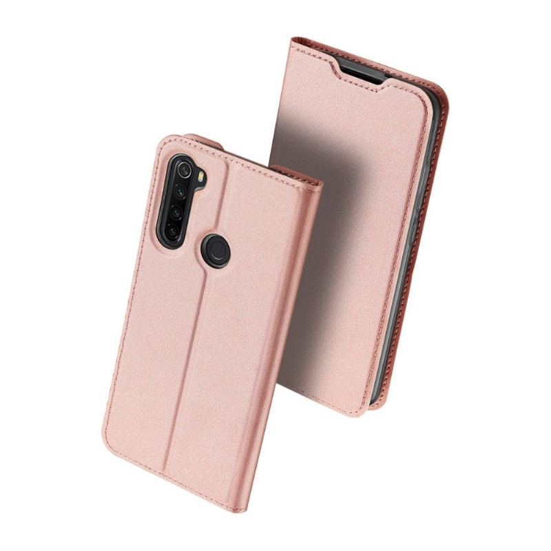 Skórzany Futerał do Xiaomi Redmi Note 8 2021 Anti-fall Satynowa Powłoka