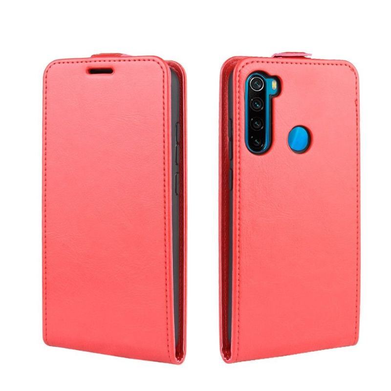 Skórzany Futerał do Xiaomi Redmi Note 8 2021 Etui Folio Ze Sztucznej Skóry W Pionie