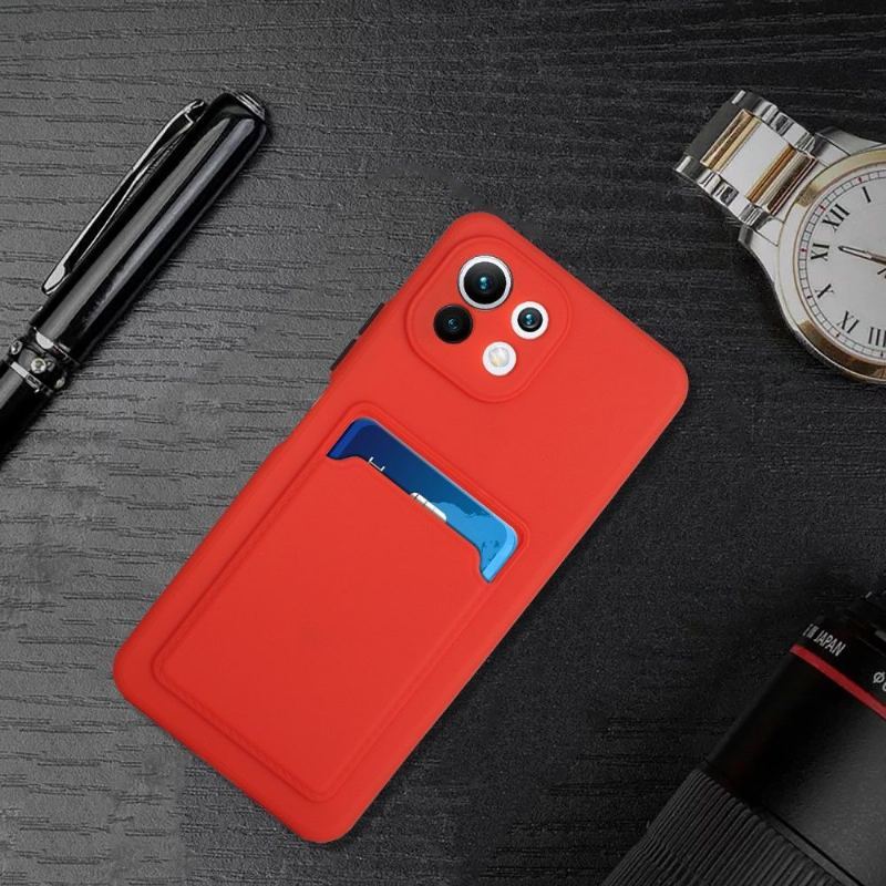 Etui do Xiaomi Mi 11 Lite 5G NE / Mi 11 Lite / Mi 11 Lite 5G Anti-fall Silikonowy Uchwyt Na Karty