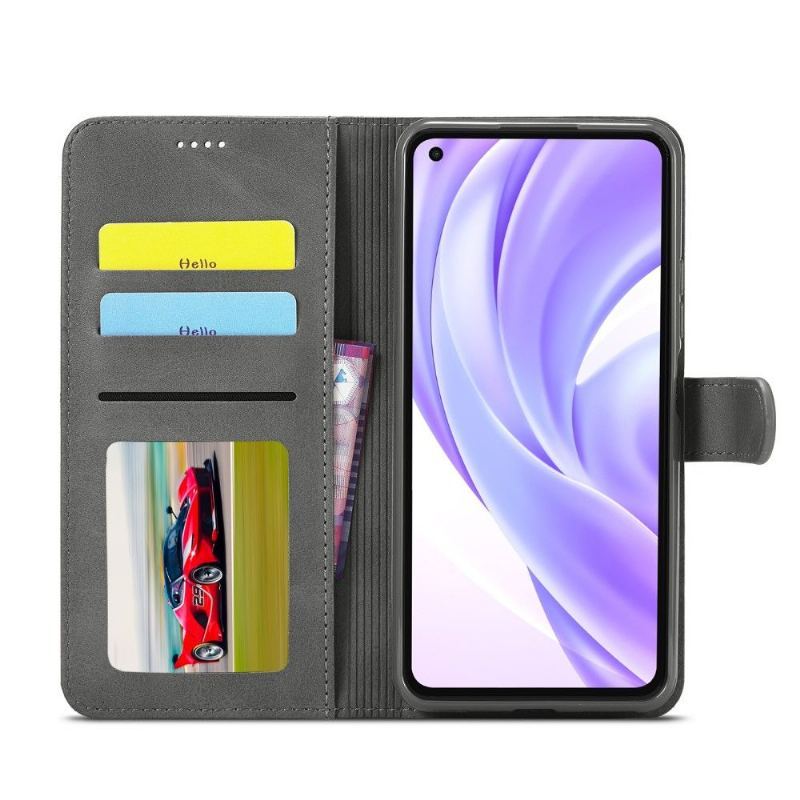 Etui do Xiaomi Mi 11 Lite 5G NE / Mi 11 Lite / Mi 11 Lite 5G Obrzeża Etui Folio Skórzany Efekt Lc.imeeke