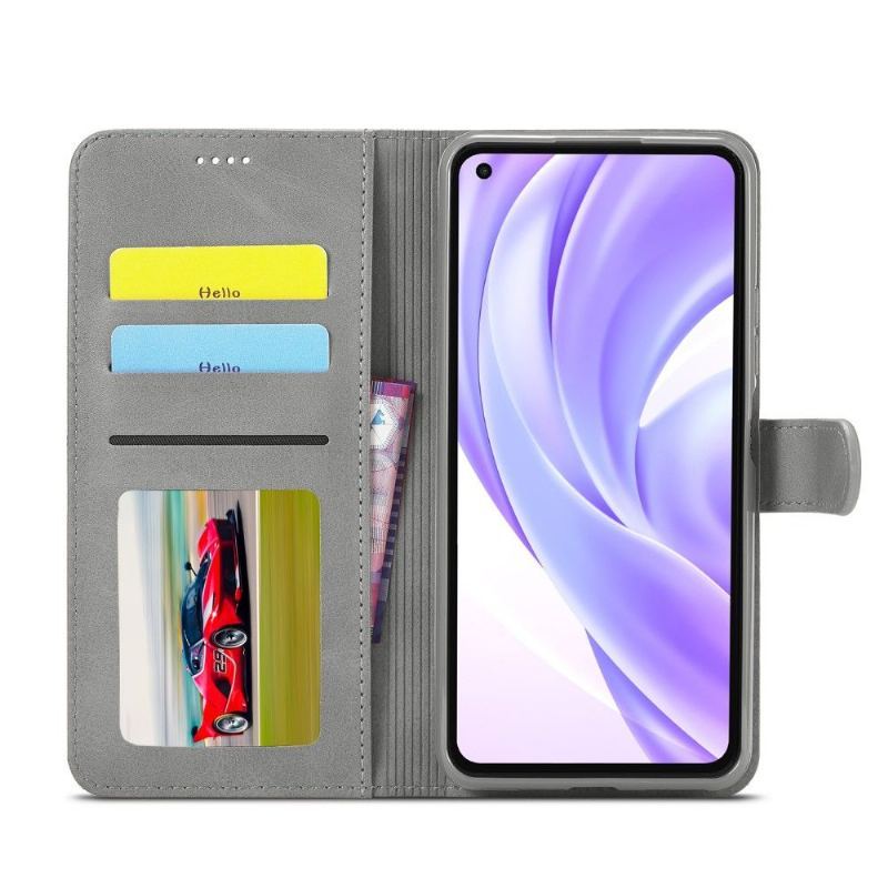 Etui do Xiaomi Mi 11 Lite 5G NE / Mi 11 Lite / Mi 11 Lite 5G Obrzeża Etui Folio Skórzany Efekt Lc.imeeke