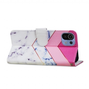 Etui Folio do Xiaomi Mi 11 Lite 5G NE / Mi 11 Lite / Mi 11 Lite 5G Classic Marmurowa Geometria