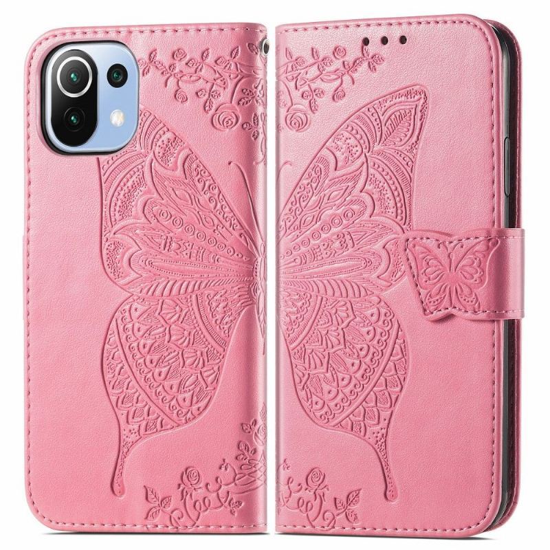 Etui Folio do Xiaomi Mi 11 Lite 5G NE / Mi 11 Lite / Mi 11 Lite 5G Classic Motyl Ulga