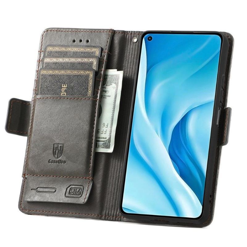 Etui Folio do Xiaomi Mi 11 Lite 5G NE / Mi 11 Lite / Mi 11 Lite 5G Classic Skórzany Futerał Odwróć Biznes