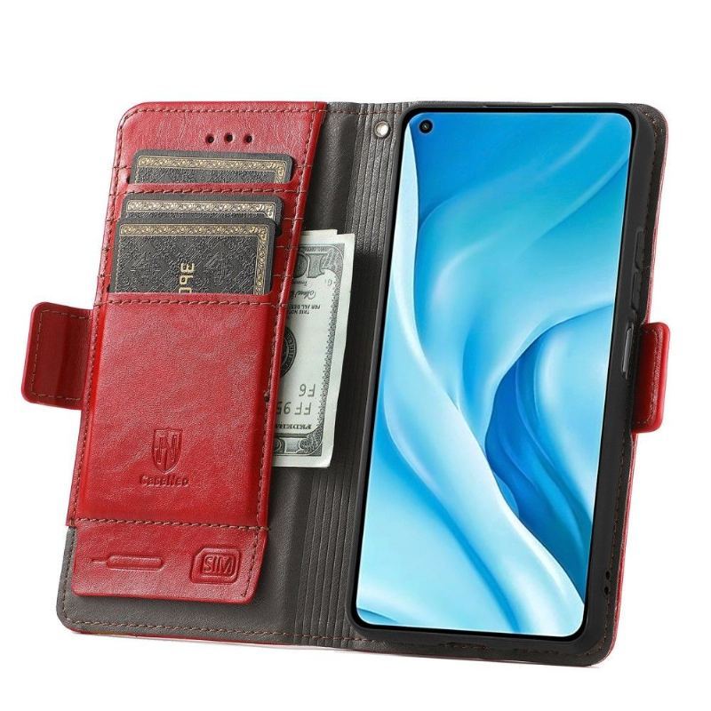 Etui Folio do Xiaomi Mi 11 Lite 5G NE / Mi 11 Lite / Mi 11 Lite 5G Classic Skórzany Futerał Odwróć Biznes