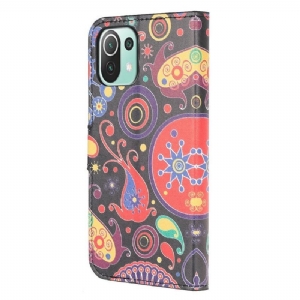 Etui Folio do Xiaomi Mi 11 Lite 5G NE / Mi 11 Lite / Mi 11 Lite 5G Obrzeża Paisley_kwiaty