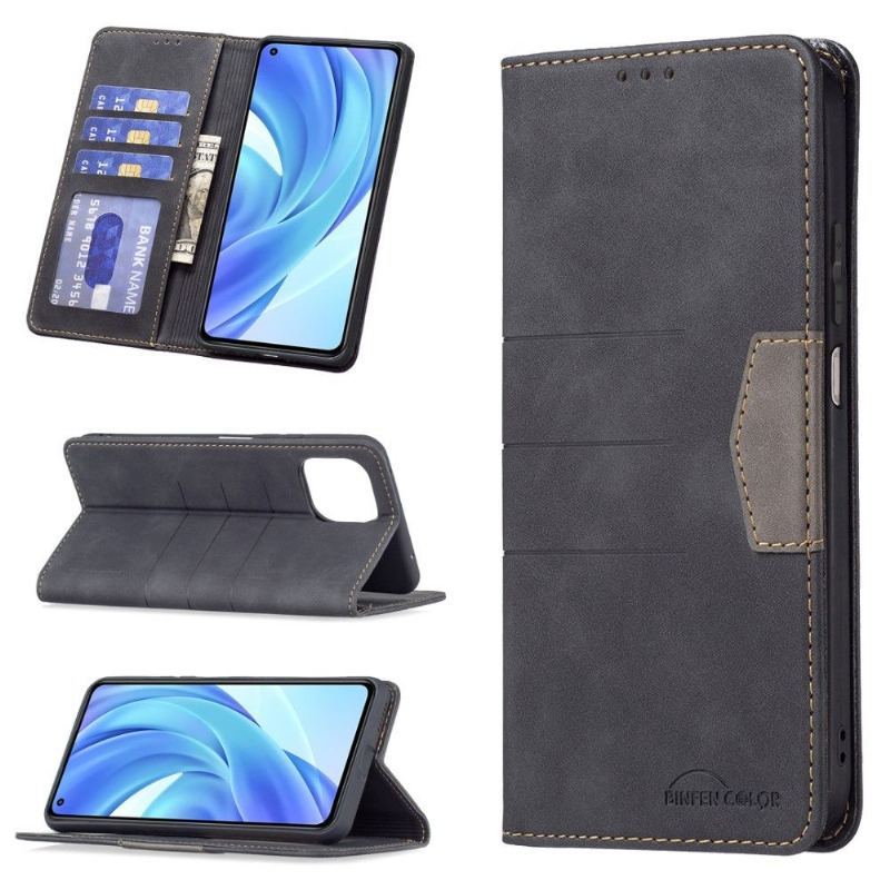 Etui Folio do Xiaomi Mi 11 Lite 5G NE / Mi 11 Lite / Mi 11 Lite 5G Obrzeża Skórzany Futerał Binfen Kolor Flip Faux Leather