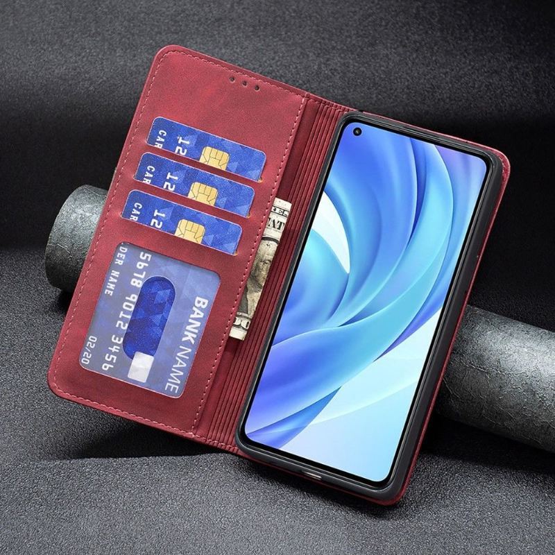 Etui Folio do Xiaomi Mi 11 Lite 5G NE / Mi 11 Lite / Mi 11 Lite 5G Obrzeża Skórzany Futerał Binfen Kolor Flip Faux Leather