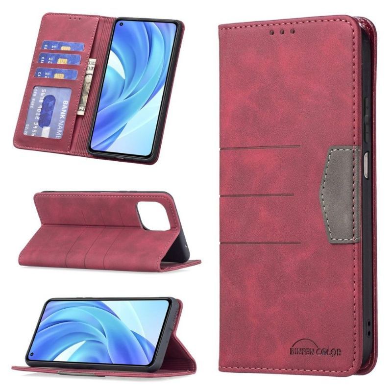 Etui Folio do Xiaomi Mi 11 Lite 5G NE / Mi 11 Lite / Mi 11 Lite 5G Obrzeża Skórzany Futerał Binfen Kolor Flip Faux Leather