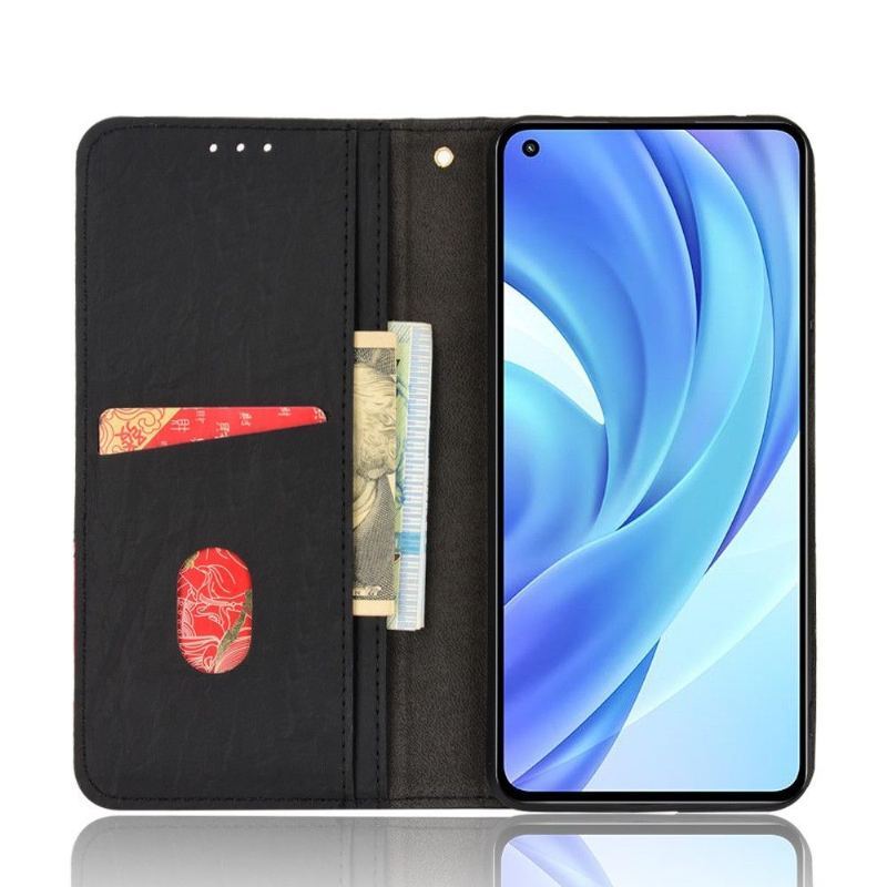 Etui Folio do Xiaomi Mi 11 Lite 5G NE / Mi 11 Lite / Mi 11 Lite 5G Skórzany Futerał Ze Sztucznej Skóry W Stylu Retro