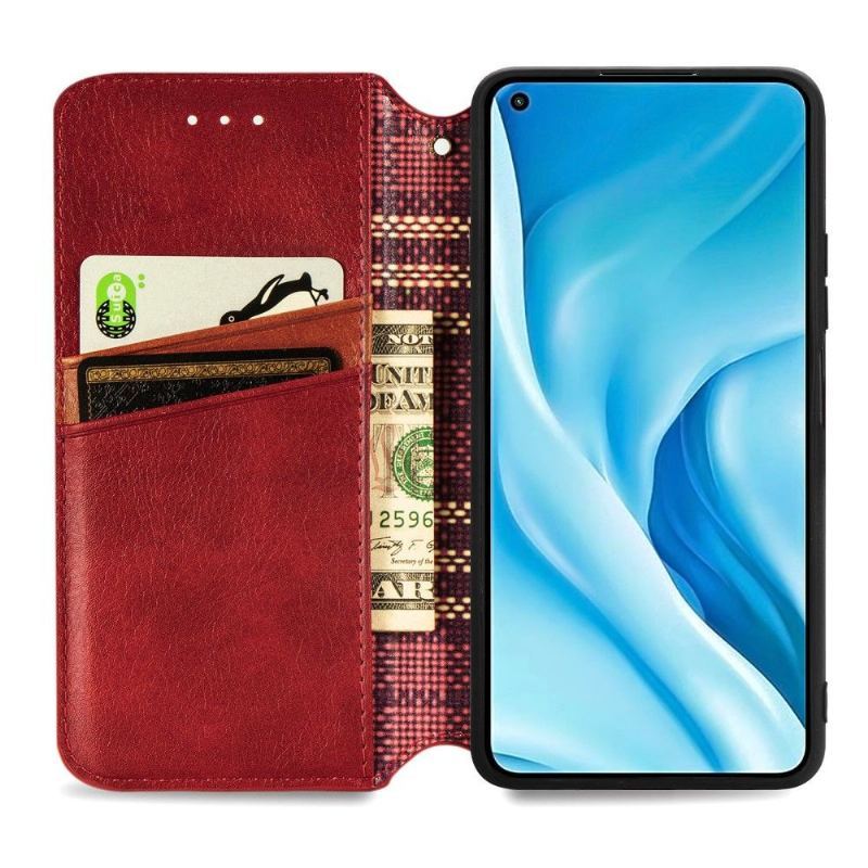 Skórzany Futerał do Xiaomi Mi 11 Lite 5G NE / Mi 11 Lite / Mi 11 Lite 5G Anti-fall Kub Design Posiadacz Karty