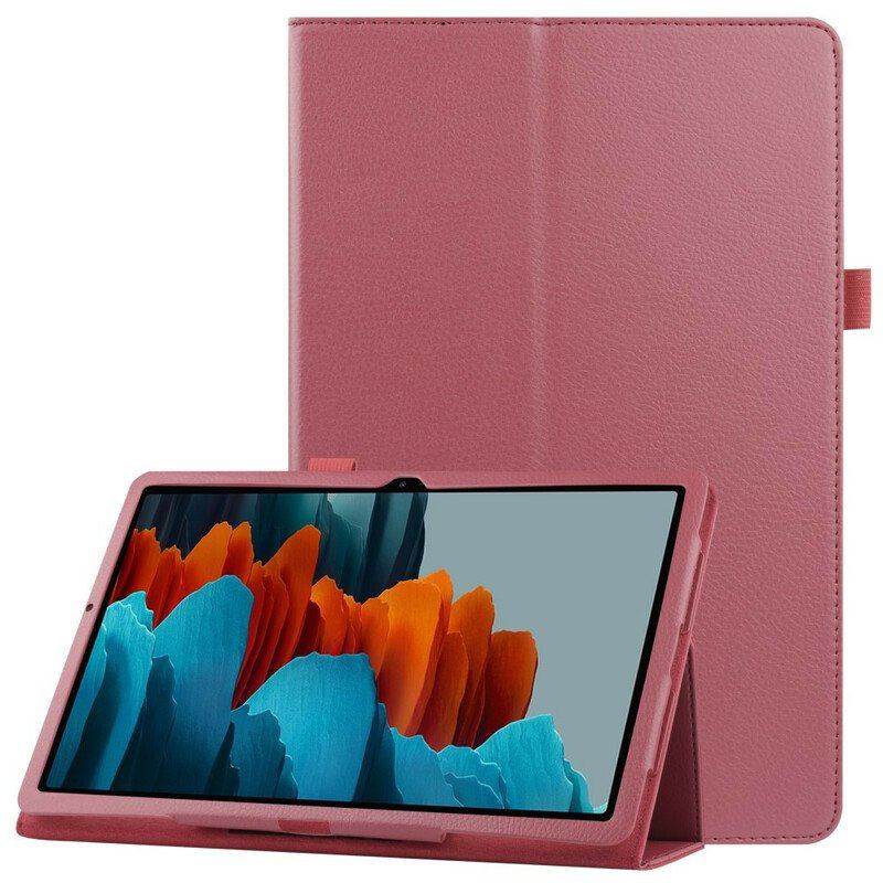 Etui do Samsung Galaxy Tab S8 Plus / Tab S7 Plus Sztuczna Skóra Liczi