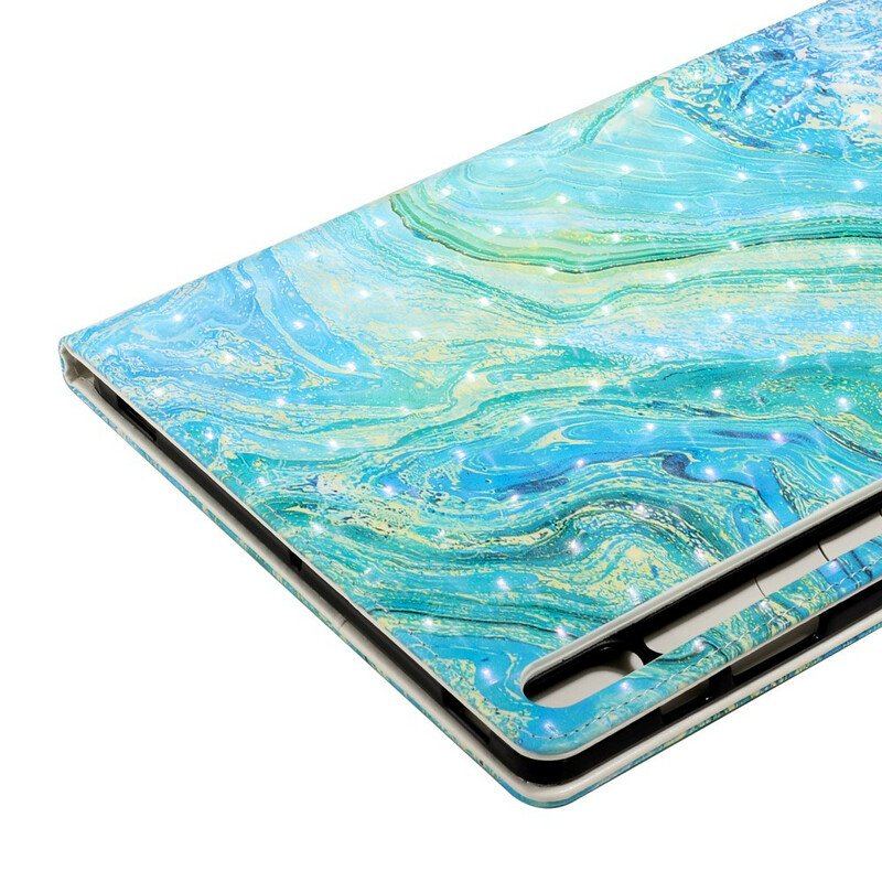 Etui Folio do Samsung Galaxy Tab S8 Plus / Tab S7 Plus Zielona Fala