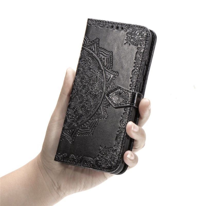 Etui Folio do Xiaomi Redmi 9C Mandala Relief Faux Leather