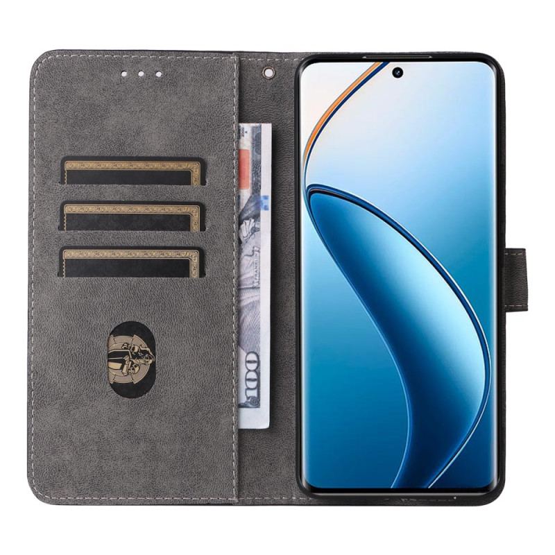 Etui Folio Realme 12 Pro / 12 Pro Plus Z Blokadą Rfid I Smyczą Etui Ochronne