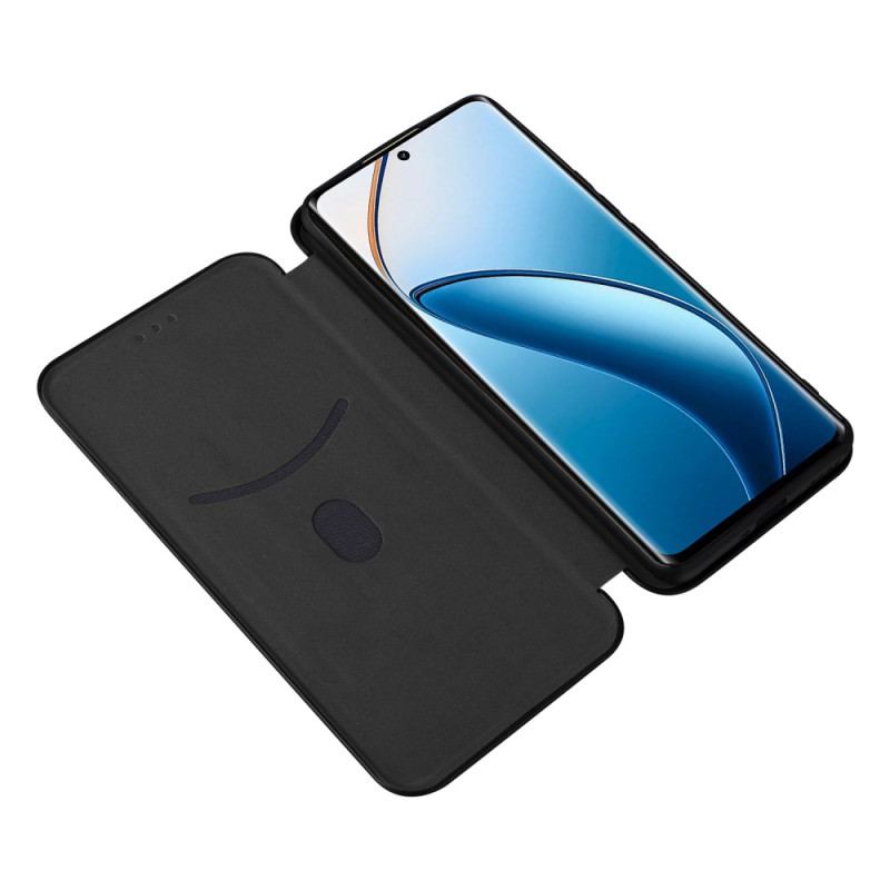 Flip Kotelot Realme 12 Pro / 12 Pro Plus Włókno Węglowe