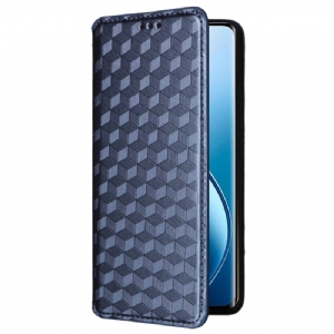 Flip Kotelot Realme 12 Pro / 12 Pro Plus Wzór Rombu 3d Etui Ochronne