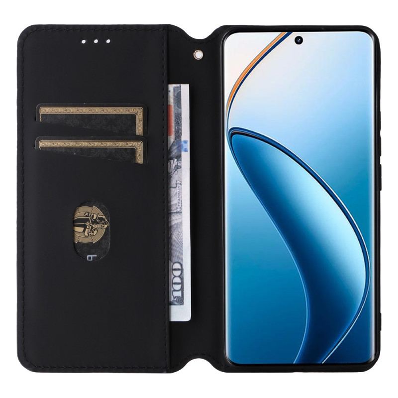 Flip Kotelot Realme 12 Pro / 12 Pro Plus Wzór Rombu 3d Etui Ochronne