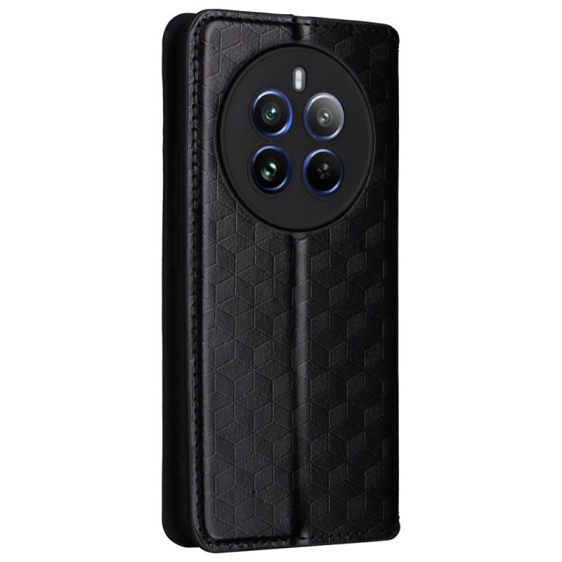 Flip Kotelot Realme 12 Pro / 12 Pro Plus Wzór Rombu 3d Etui Ochronne