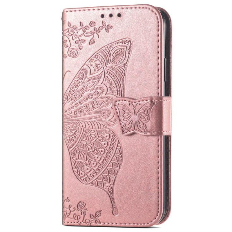 Etui Folio Do Huawei Pura 70 Barokowy Motyl Z Paskiem