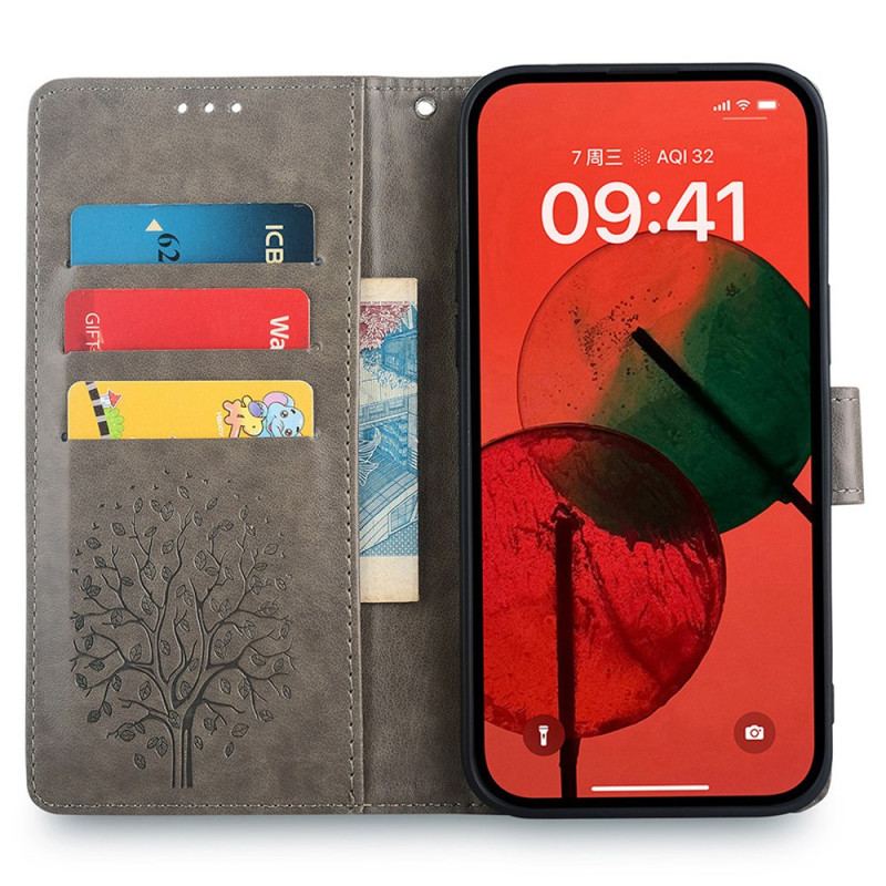 Etui Folio Huawei Pura 70 Jeleń Z Paskiem