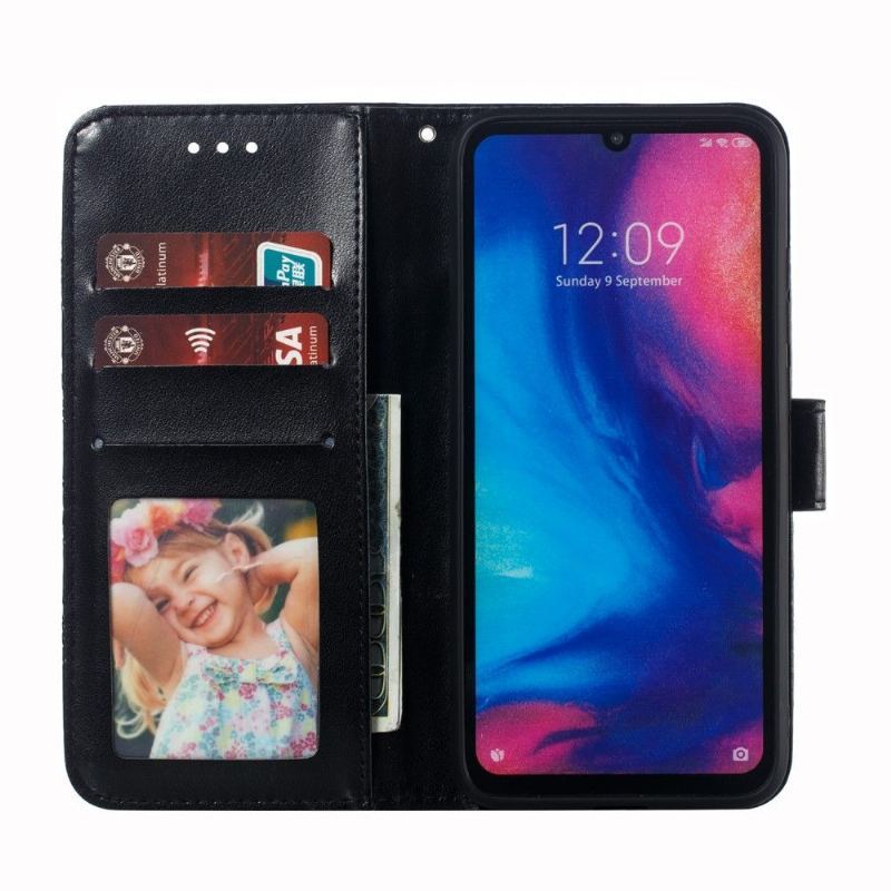 Case do Xiaomi Redmi Note 7 Biznes Etui Folio Folio Ze Smyczą Z Mandalą