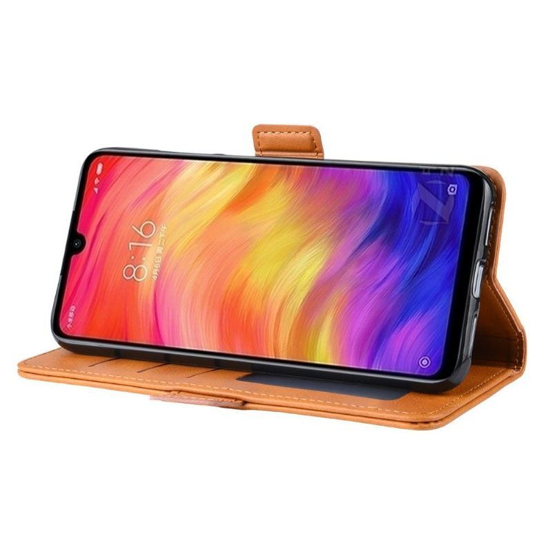 Etui do Xiaomi Redmi Note 7 Anti-fall Portfel Matowa Powłoka Skórzana