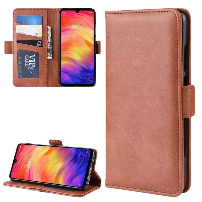 Etui do Xiaomi Redmi Note 7 Anti-fall Portfel Matowa Powłoka Skórzana