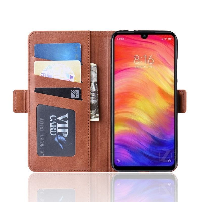 Etui do Xiaomi Redmi Note 7 Anti-fall Portfel Matowa Powłoka Skórzana