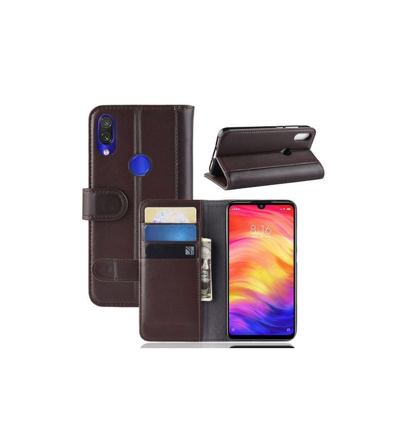 Etui do Xiaomi Redmi Note 7 Anti-fall Premium Skórzane Etui Na Karty