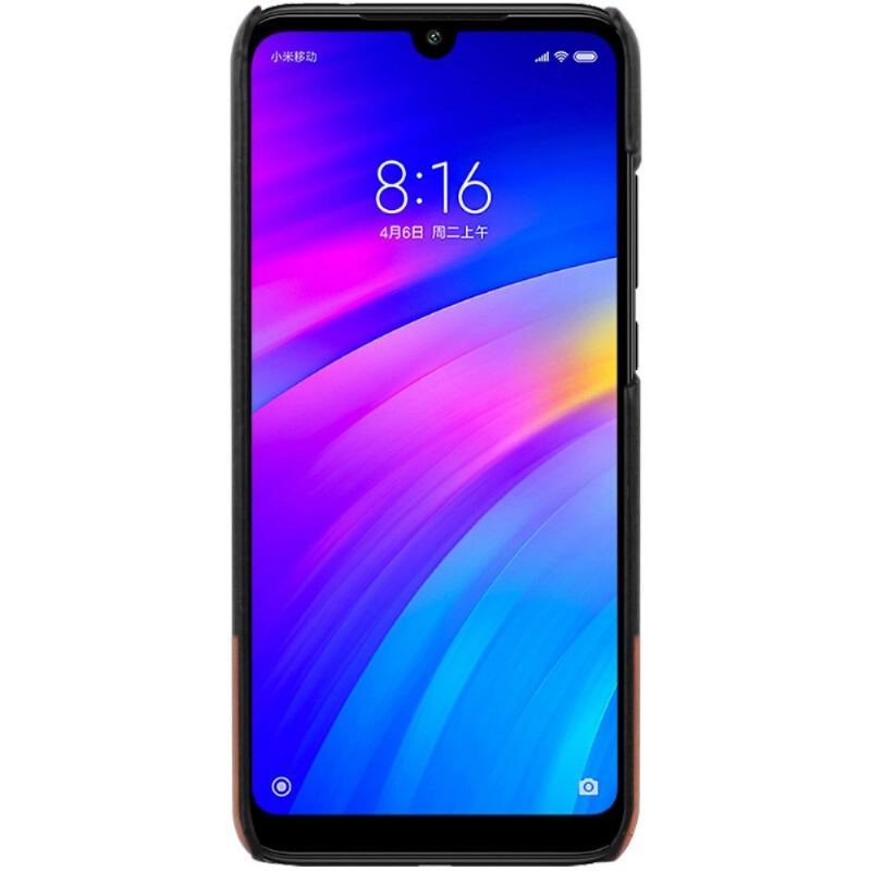 Etui do Xiaomi Redmi Note 7 Biznes Imak Bicolor Imitacja Skóry - Czarny Brąz