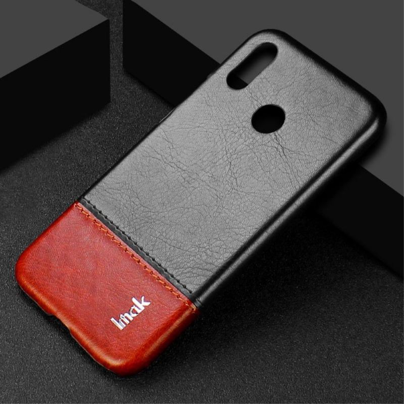 Etui do Xiaomi Redmi Note 7 Biznes Imak Bicolor Imitacja Skóry - Czarny Brąz