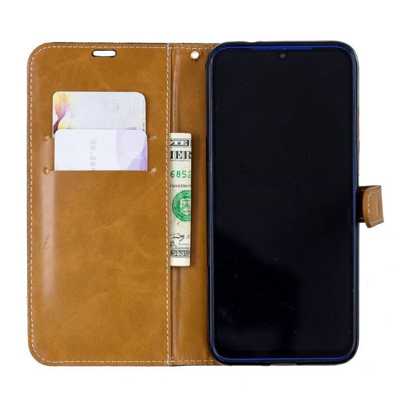 Obudowa Etui Na Telefon do Xiaomi Redmi Note 7 Cloth Coating Card Holder