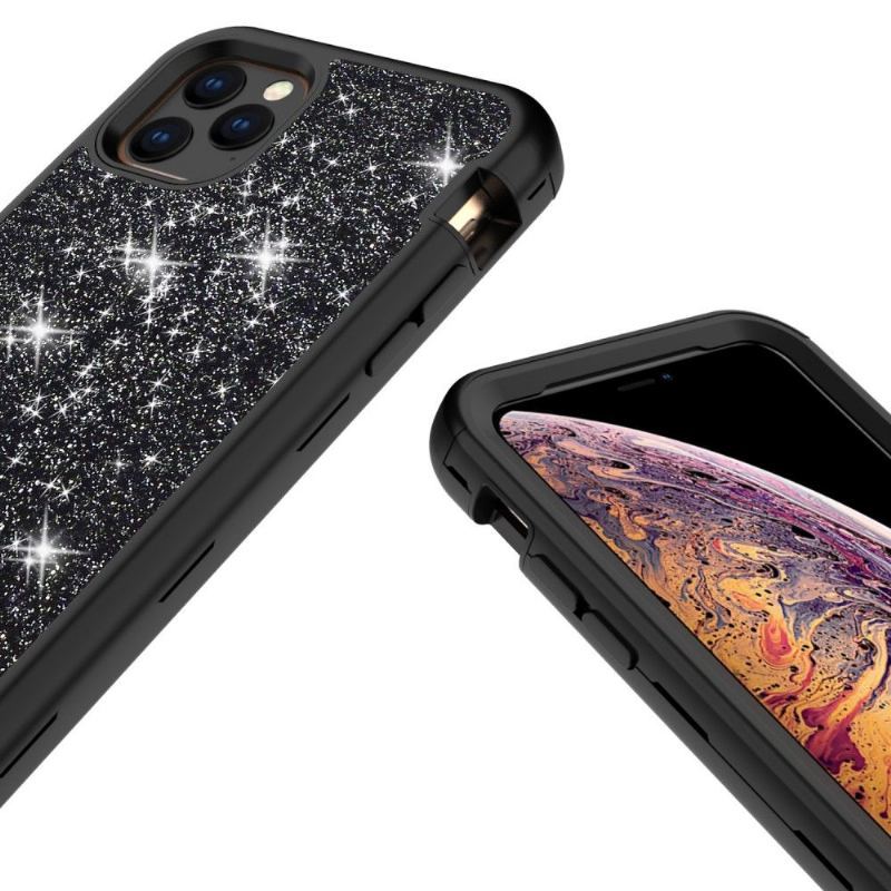 Etui do iPhone 11 Pro Max Hybrydowy Odporny Na Wstrząsy Brokat