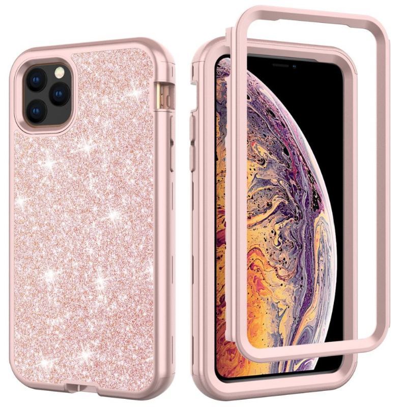 Etui do iPhone 11 Pro Max Hybrydowy Odporny Na Wstrząsy Brokat