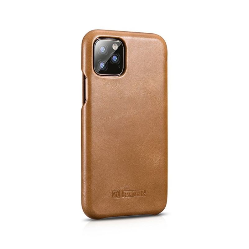 Etui Folio do iPhone 11 Pro Max Classic Icarer Prawdziwa Skóra