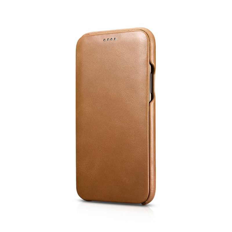 Etui Folio do iPhone 11 Pro Max Classic Icarer Prawdziwa Skóra